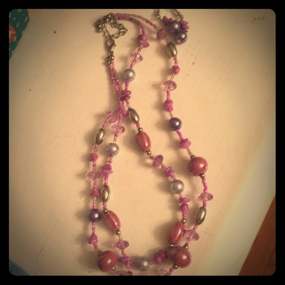 A necklace and earring set